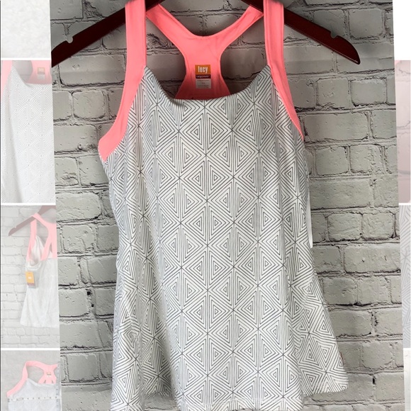 Lucy power geometric crossbody tank NWT M - Picture 1 of 7